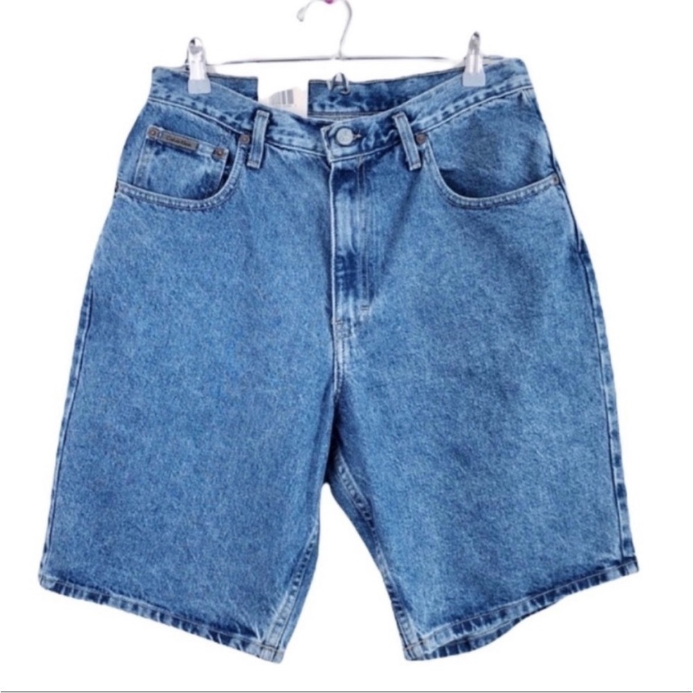 CALVIN KLEIN Vintage High Rise Mom Jean Shorts size 33